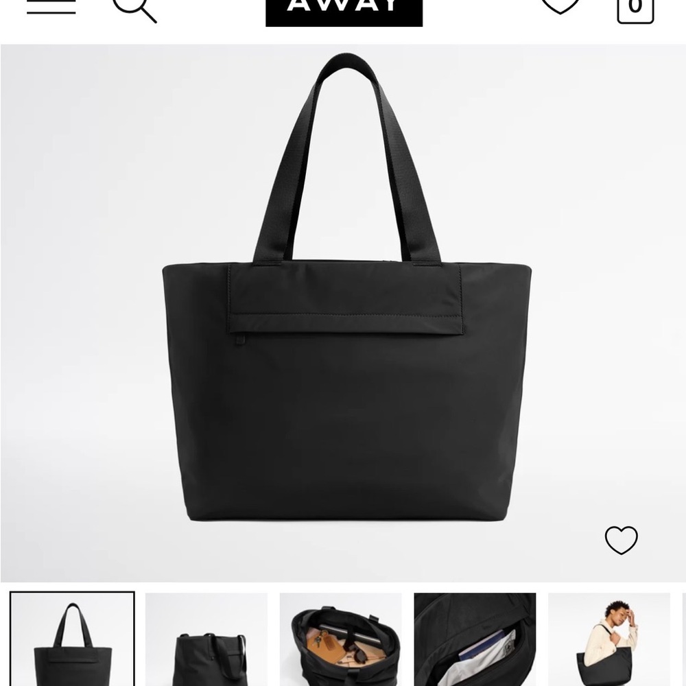 Away Featherlight Black Tote Bag